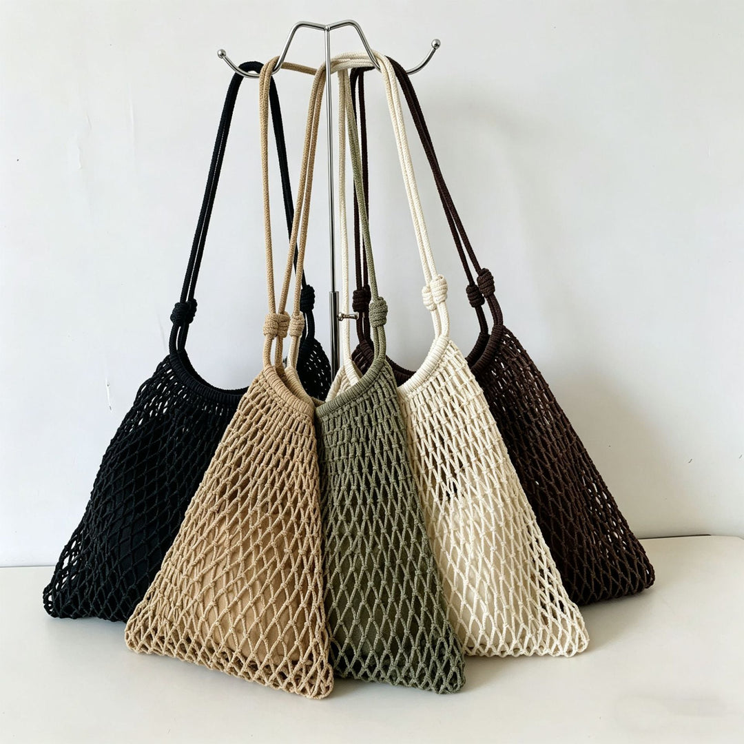 Mesh Beach Tote with Adjustable Drawstring Kalsten