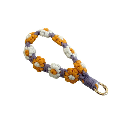Floral Macrame Keychain Holder Acalora