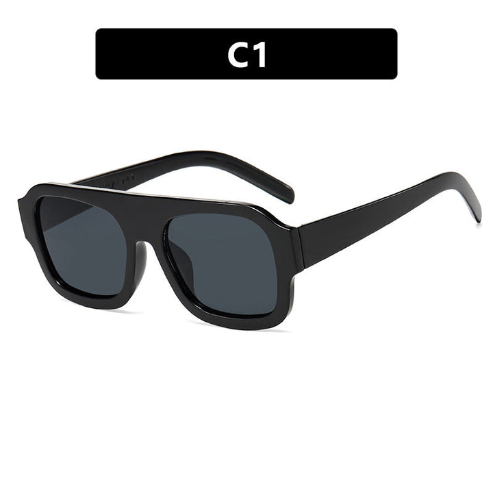 Women’s stylish square sunglasses with eye-catching animal print design Kalsten