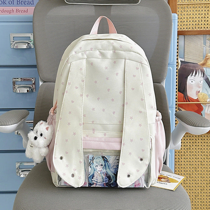Cute Bunny Ears School Backpack