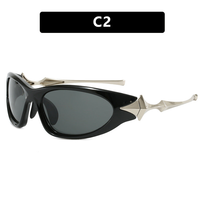 Women's futuristic sports sunglasses with ergonomic design Kalsten