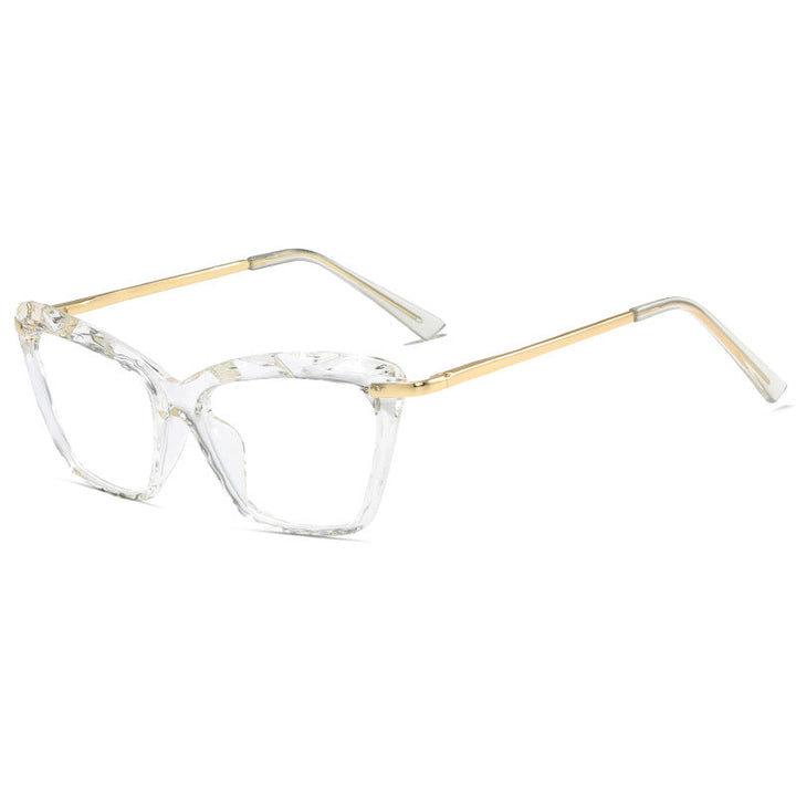Women's fashionable oversized glasses with elegant metal frame Kalsten