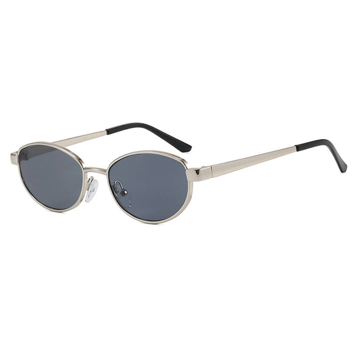 Women's fashionable sunglasses in an elegant oval design with a high-quality metal frame Kalsten