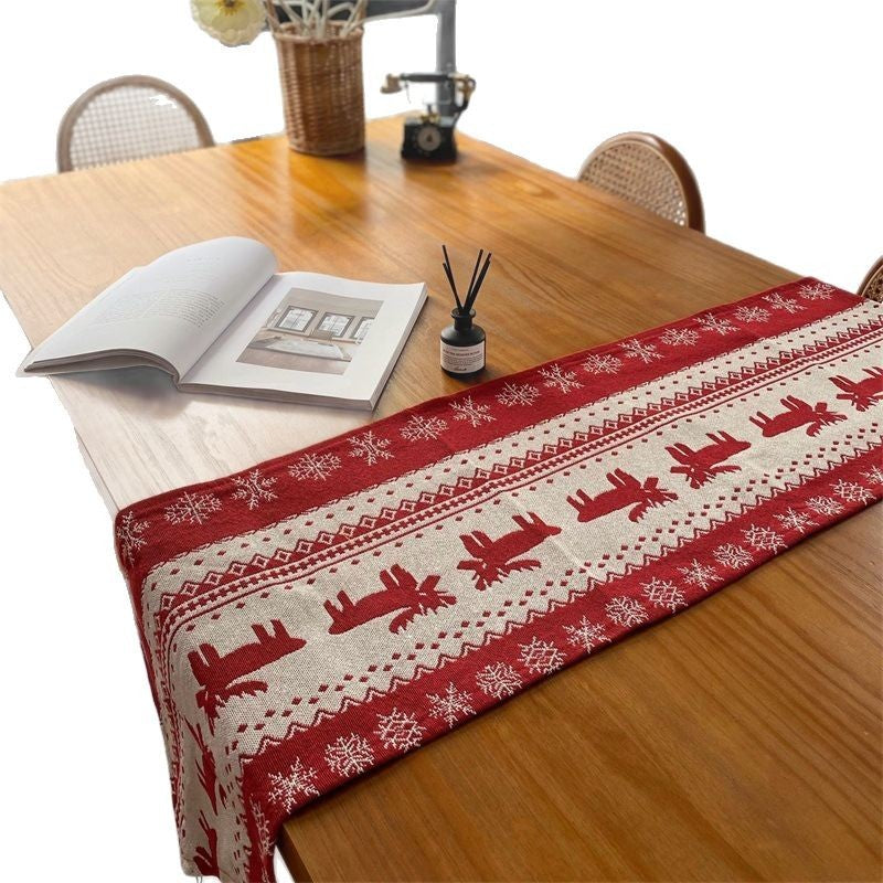 Festive Holiday Tapestry Table Runner
