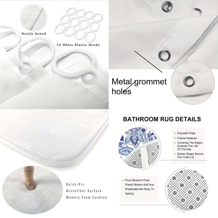 Decorative Bathroom Set Kalsten