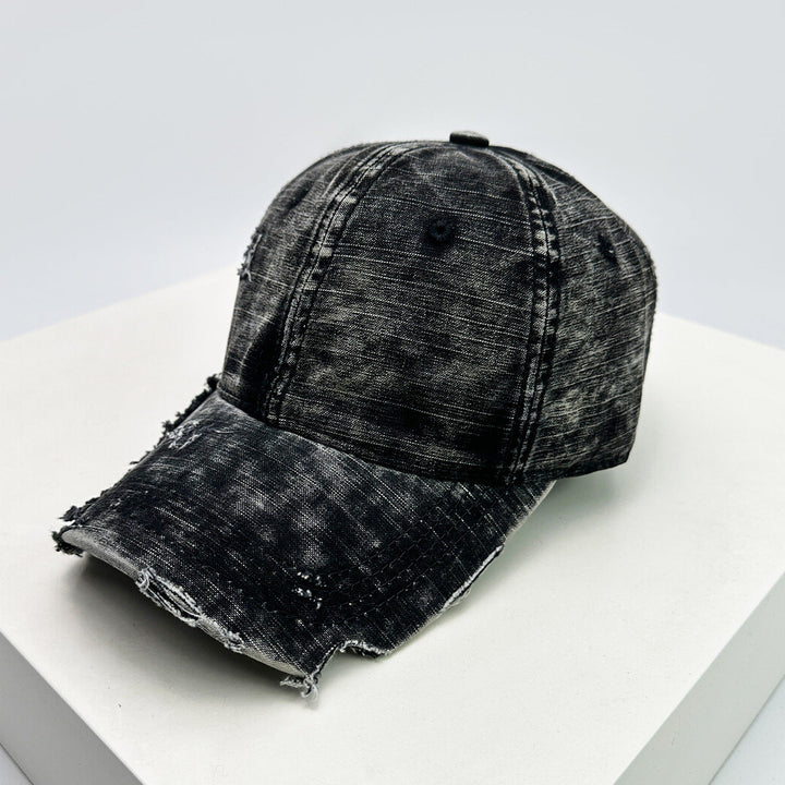 Men's Distressed Denim Baseball Hat Kalsten