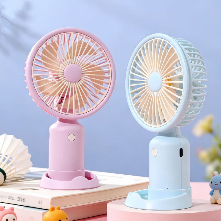 Women's portable USB table fan with powerful battery technology and flexible design Kalsten