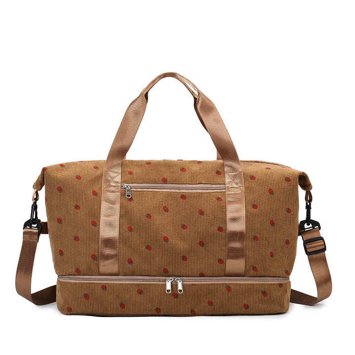 Multifunctional sport and travel bag with floral pattern Kalsten