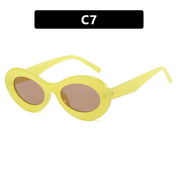 Women's oval sunglasses with modern lenses Kalsten