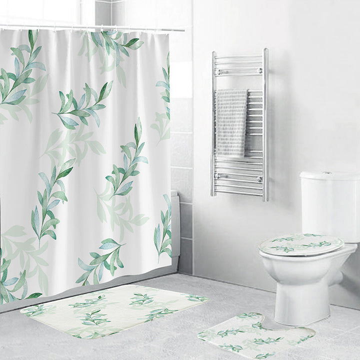 Tropical Plant Bathroom Set Kalsten
