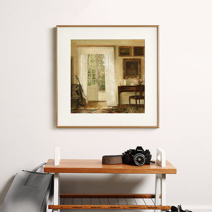 Framed Vintage Musical Artwork