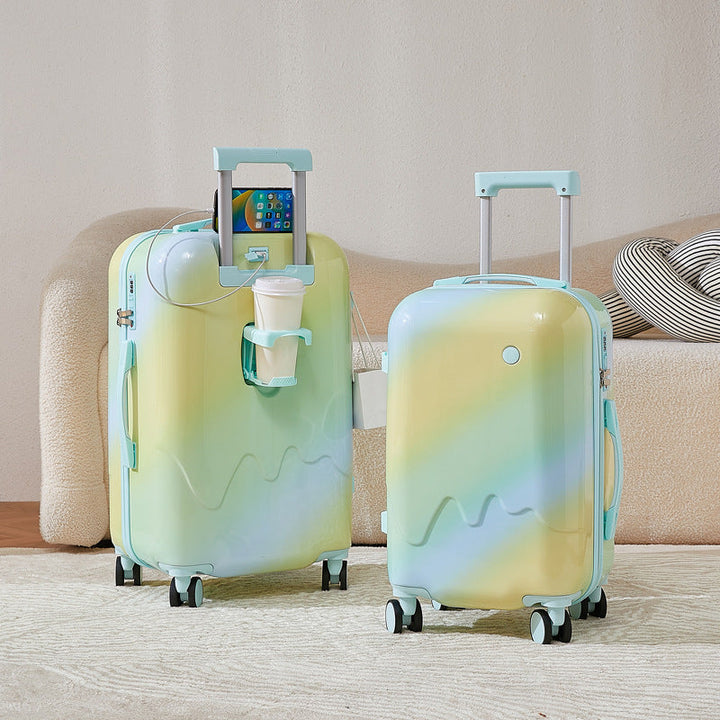 Unisex Compact Smart Hardshell Travel Suitcase Kalsten