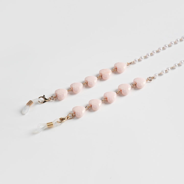 Heart-Shaped Beaded Eyewear Chain Kalsten