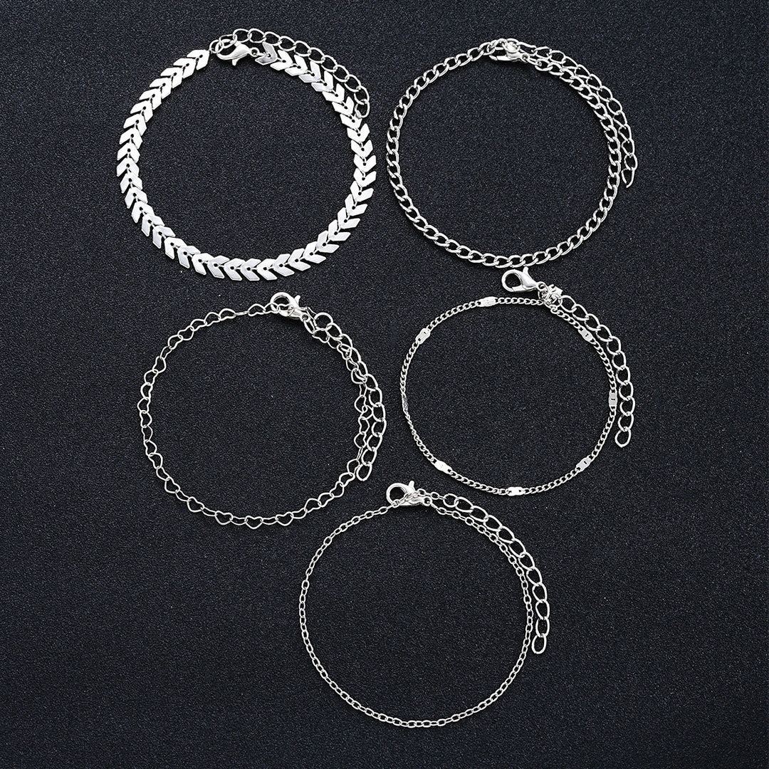 Multi-Layered Chain Bracelet Set Kalsten