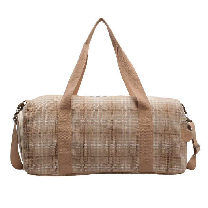 Versatile Checked Travel Duffle Bag Kalsten