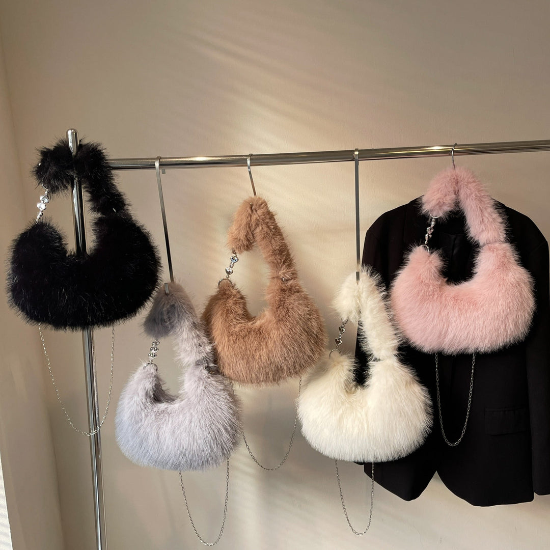 Plush Shoulder Bag with Unique Design Kalsten