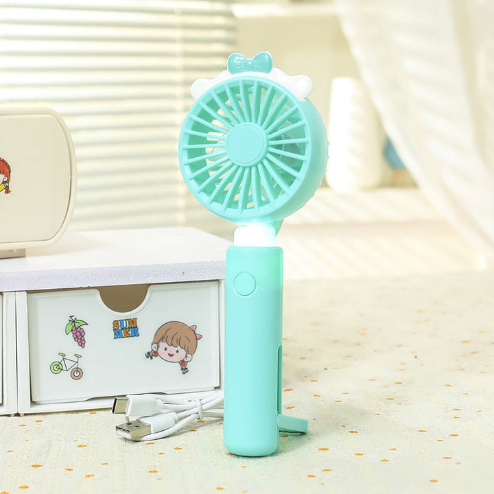 Ladies Mini Hand Fan with Integrated LED Lighting Kalsten