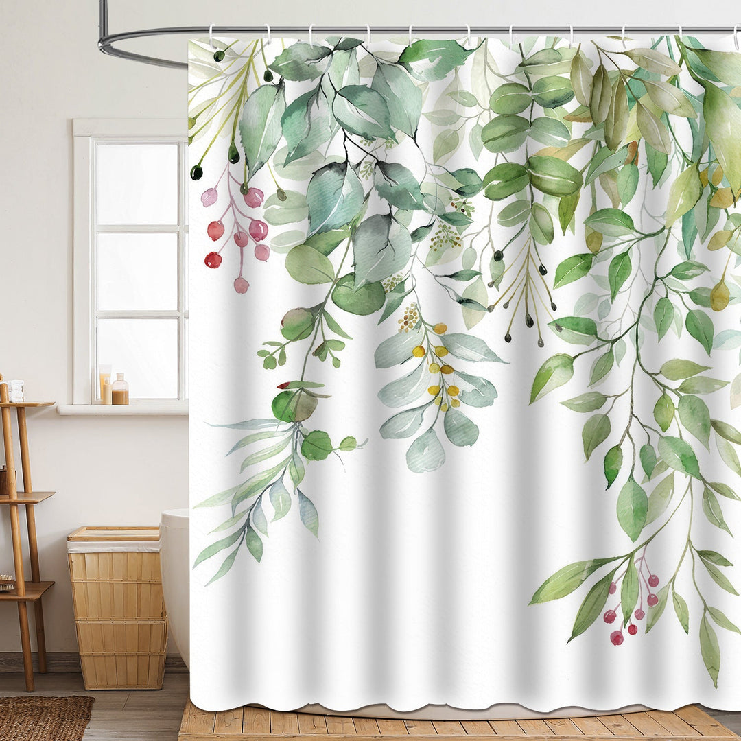 Floral Patterned Bathroom Shower Curtain Kalsten