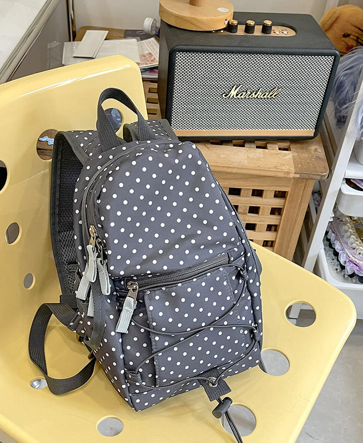 Lightweight Polka Dot Mini School Backpack