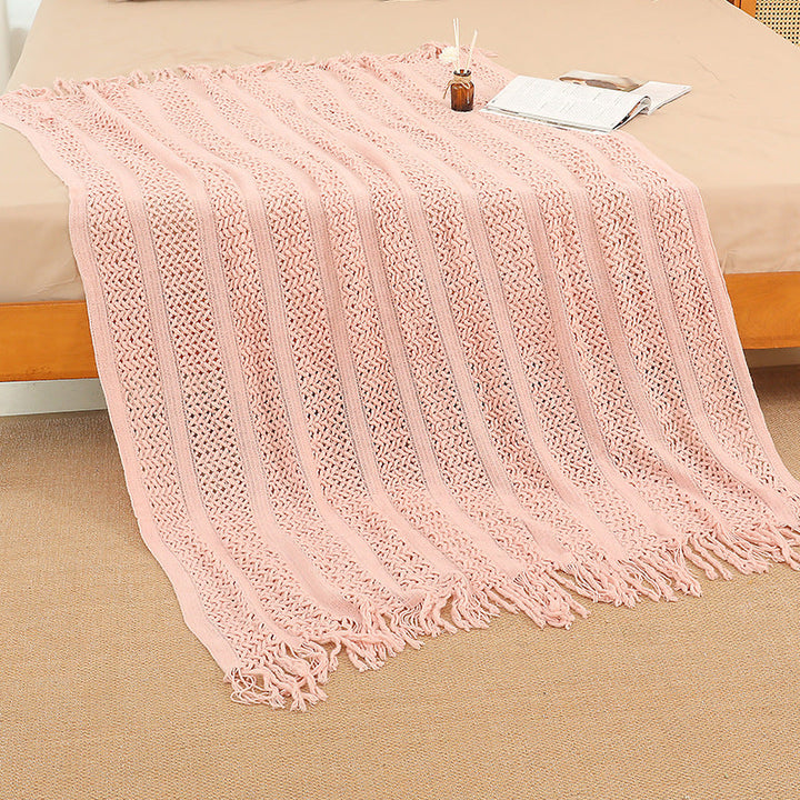 Ladies Large Knitted Blanket Kalsten