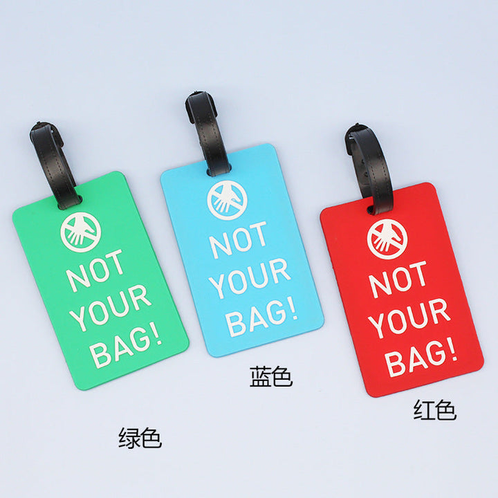 Unisex Luggage Tag with Humorous Statement Kalsten