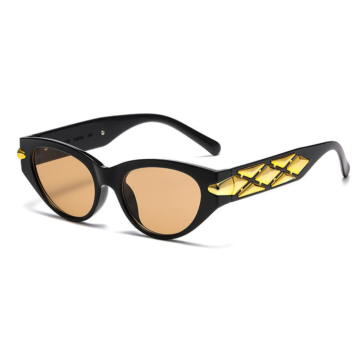 Women's Cat-Eye Sunglasses with Luxurious Accents and Unique Design Kalsten