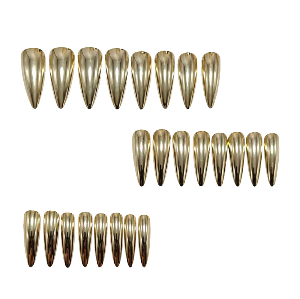 Elegant and Shiny Stiletto Artificial Nails Kalsten