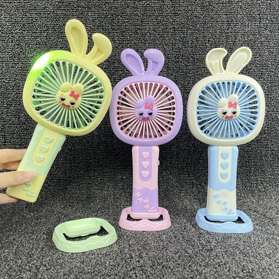 Unisex Portable Hand Fan with Cute Bunny Design Kalsten