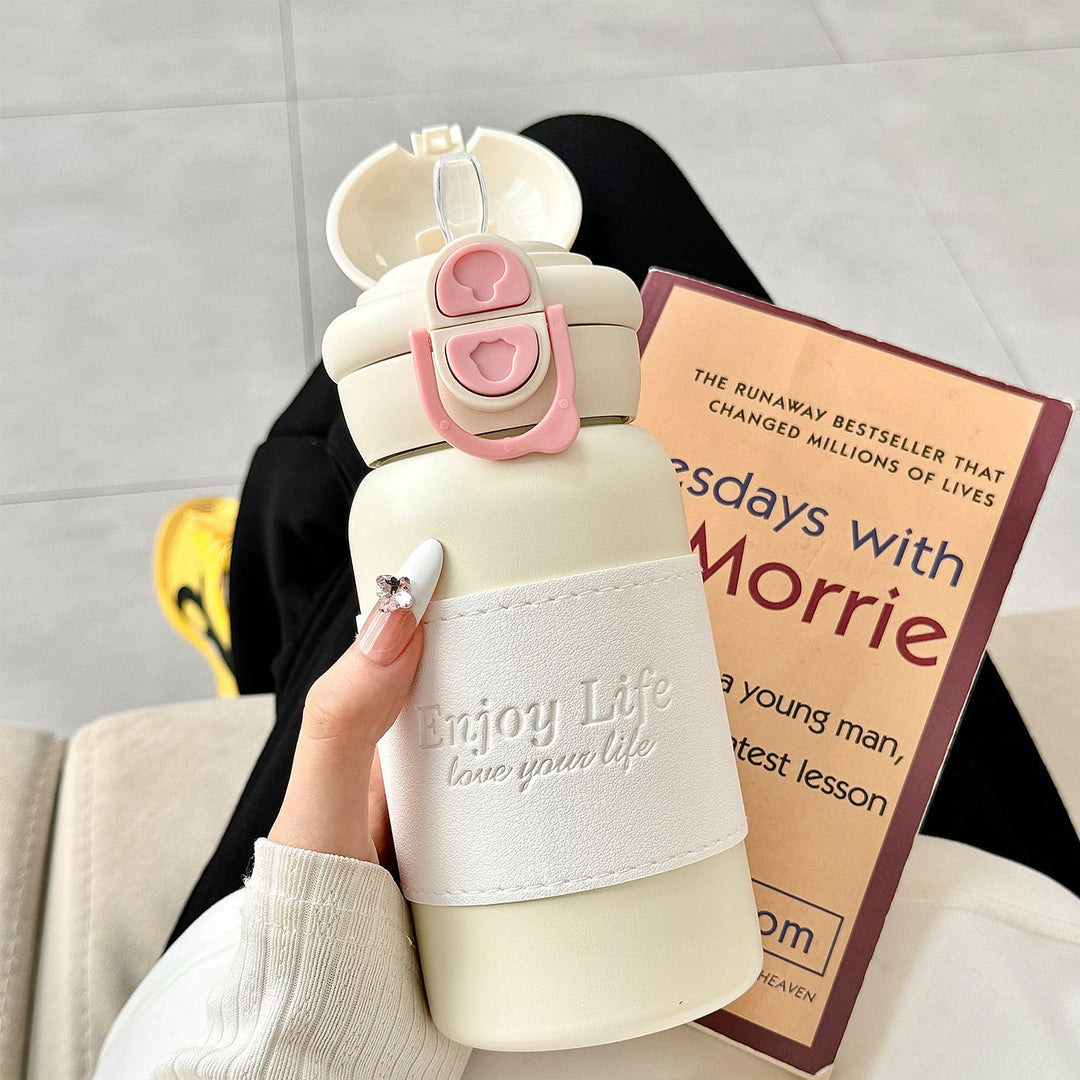 Women insulated stainless steel drinking bottle with practical spout and stylish design Kalsten