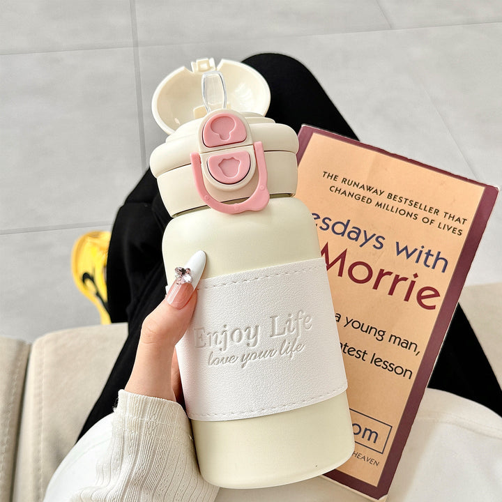 Women insulated stainless steel drinking bottle with practical spout and stylish design Kalsten