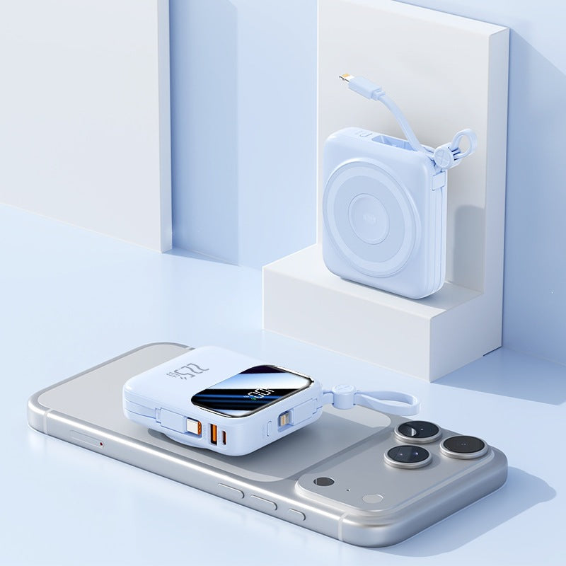Portable power bank with innovative cable management system and fast charging function Kalsten