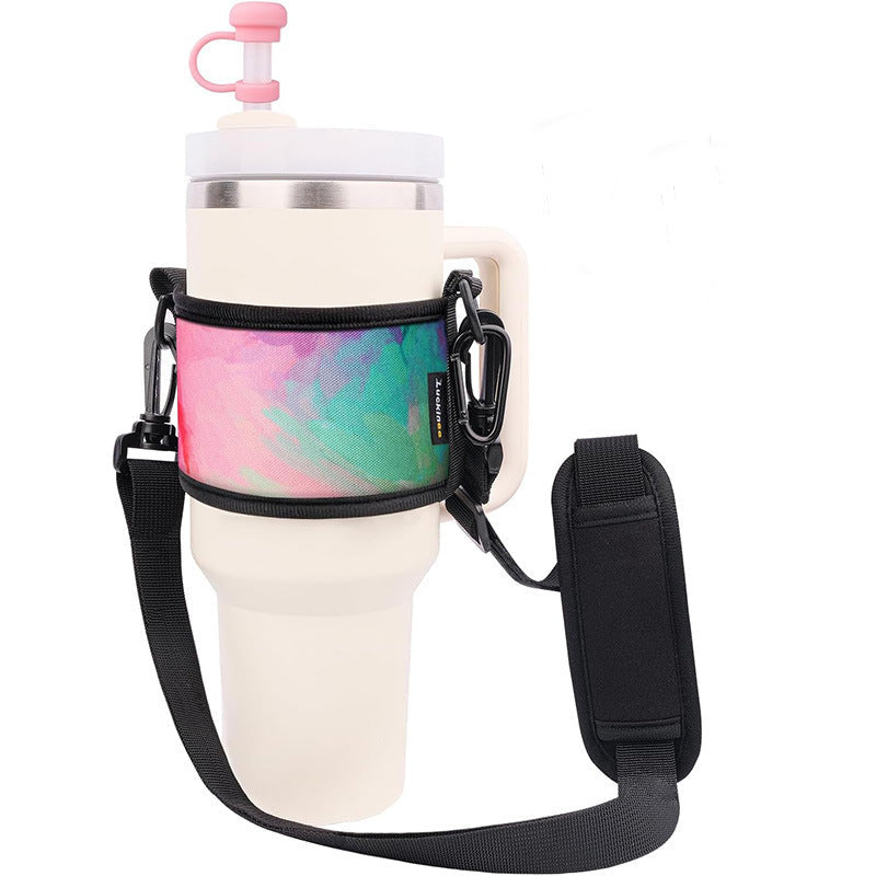 Unisex Portable Cup Holder with Shoulder Strap Kalsten