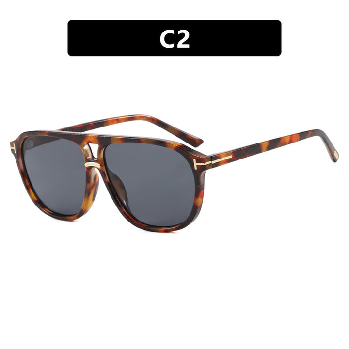 Women's square sunglasses with luxurious tortoiseshell pattern and polarized lenses Kalsten