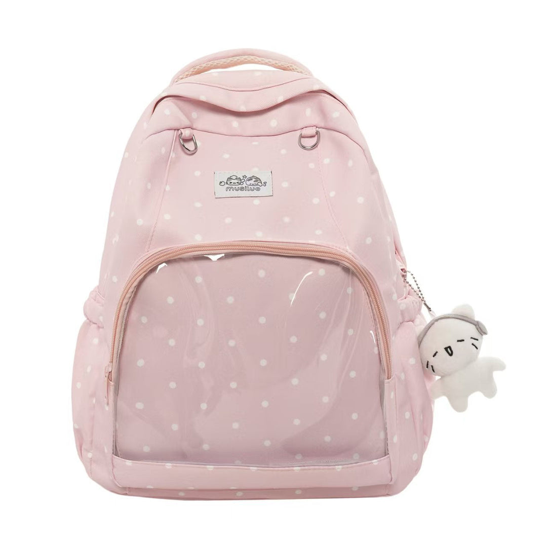 Polka Dot Patterned School Backpack Kalsten
