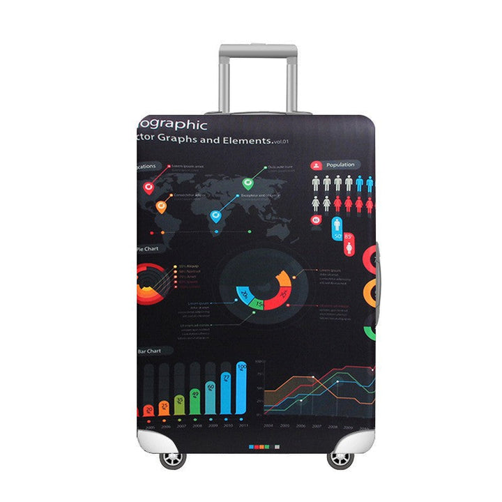Unisex hard shell trolley with eye-catching marble print, telescopic handle and impact-resistant construction Kalsten