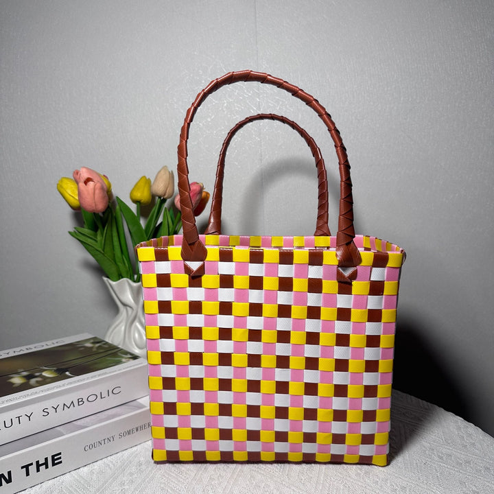 Braided handbag with sturdy handles Kalsten