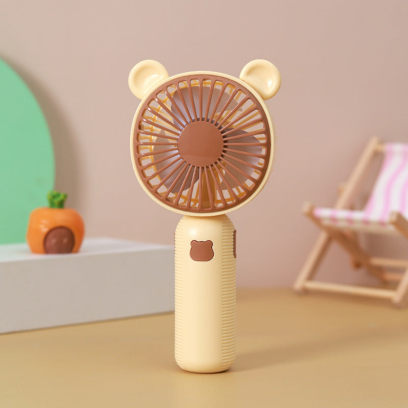 Unisex Portable Hand Fan with Cute Bear Design Kalsten