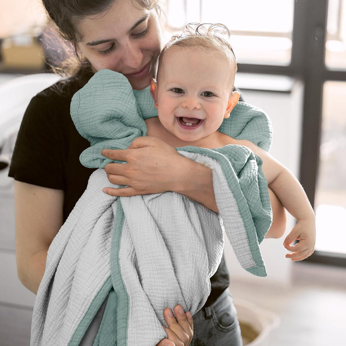 Ultra-Soft Reversible Muslin Throw Blanket