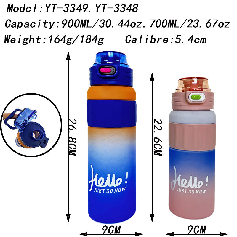 Ladies versatile drinking bottle with innovative flip lid Kalsten