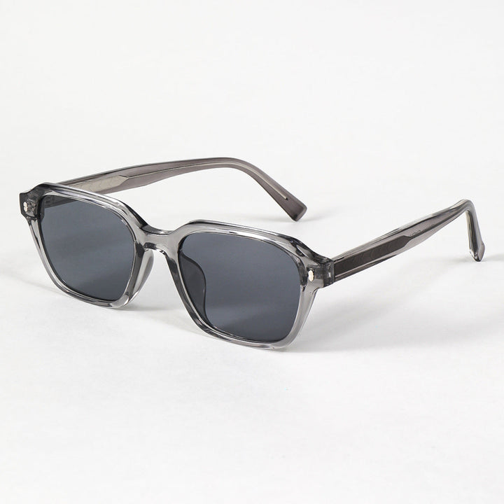 Women's rectangular sunglasses with trendy transparent frame Kalsten