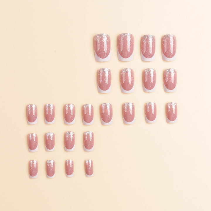 Elegant Glitter Ombre Press-On Nail Tips Kalsten