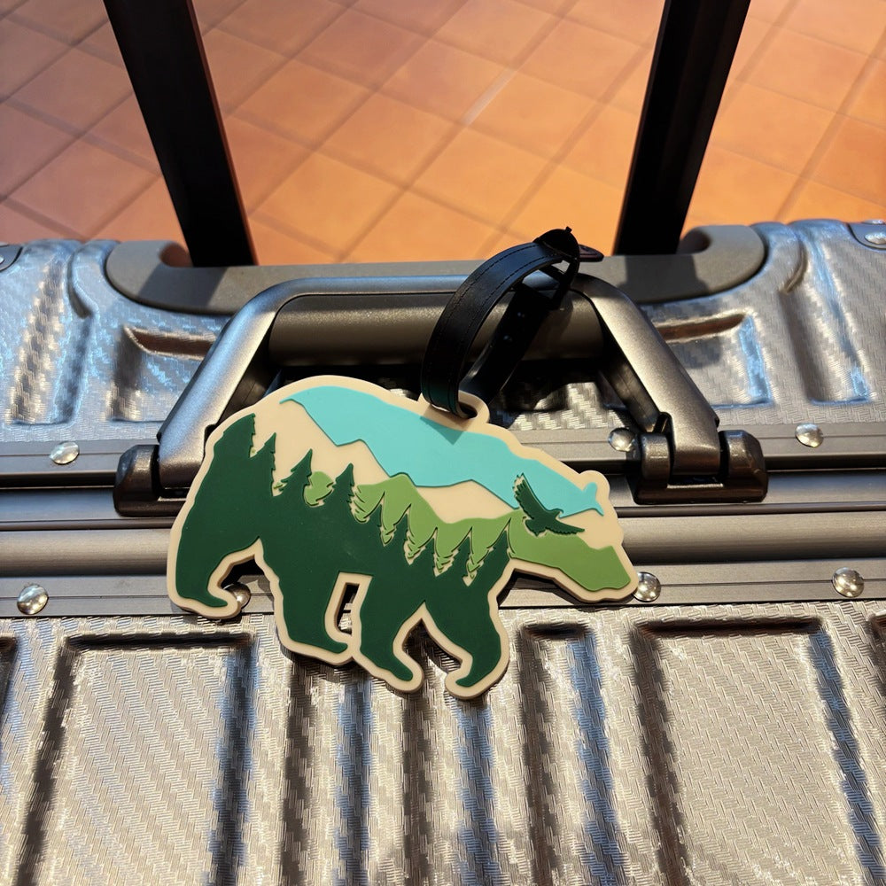 Mountain Adventure-Themed Luggage Tag Kalsten