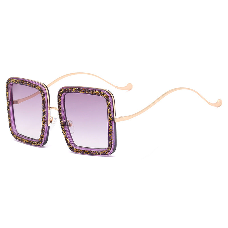 Women's glamorous sunglasses with sparkling crystal frame Kalsten