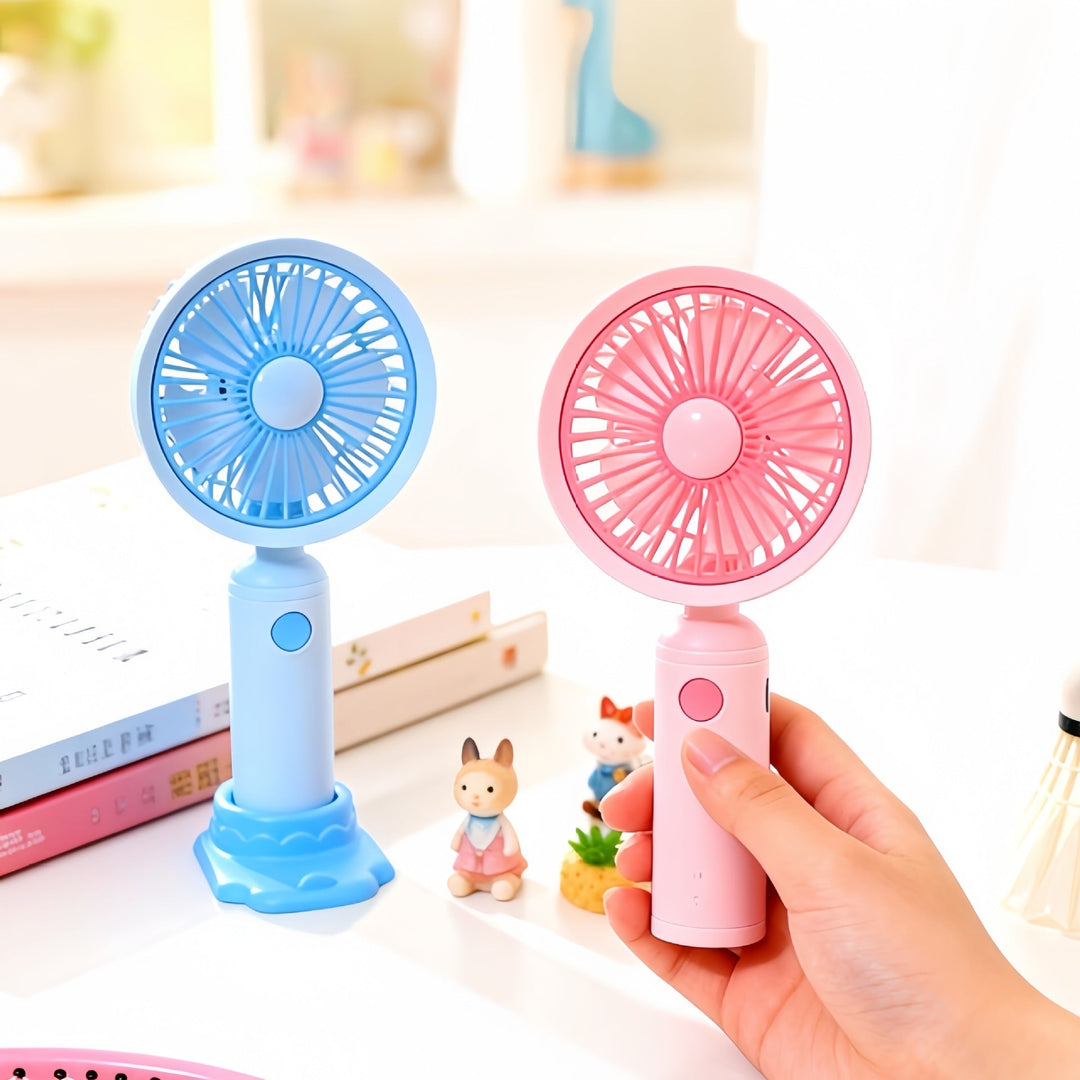 Women's Portable Table Fan with Rechargeable Battery and Flexible Tilt Angle Kalsten