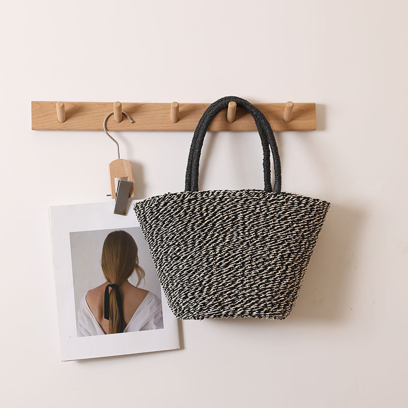 Handcrafted basket bag with sturdy handles Kalsten
