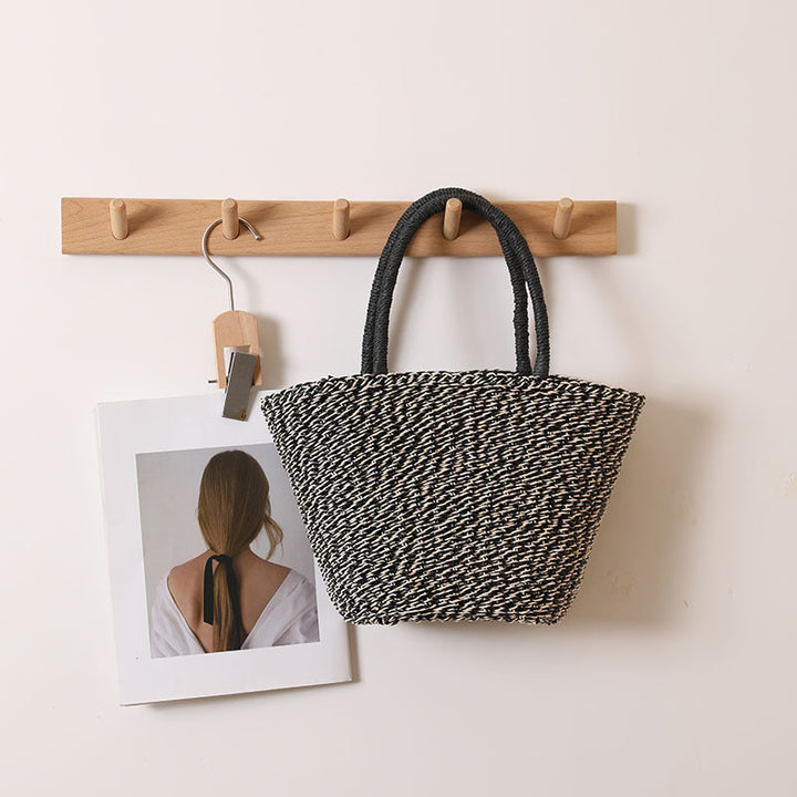 Handcrafted basket bag with sturdy handles Kalsten