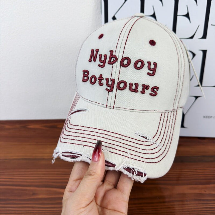 Women's Distressed Adjustable Baseball Cap Kalsten