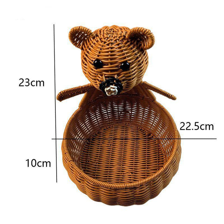Cute Animal-Themed Woven Storage Basket Kalsten