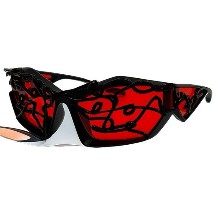 Women's Sporty Sunglasses with Futuristic Design Kalsten
