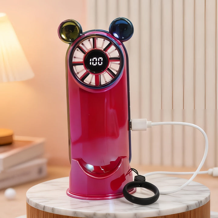 Women Portable Mini Fan with LCD Display Kalsten